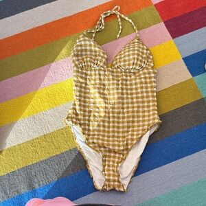 J. Crew one piece halter style